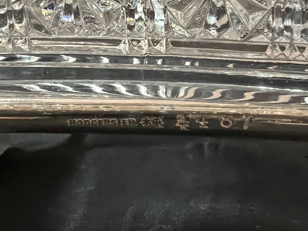1894年製イギリス　シルバープレート　ジャムディッシュ　ツインディッシュ