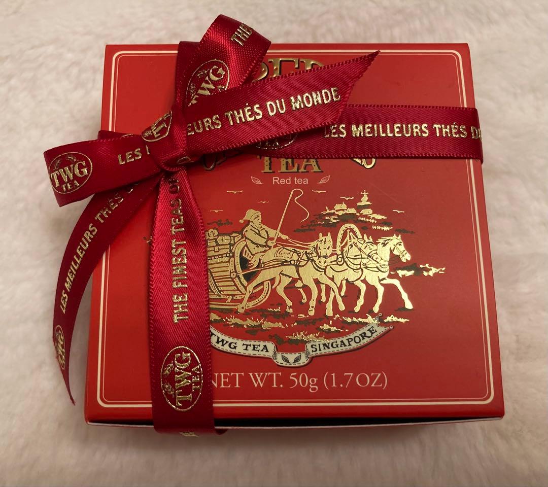 【新品】TWG Tea Red Christmas Tea オーナメント袋付き