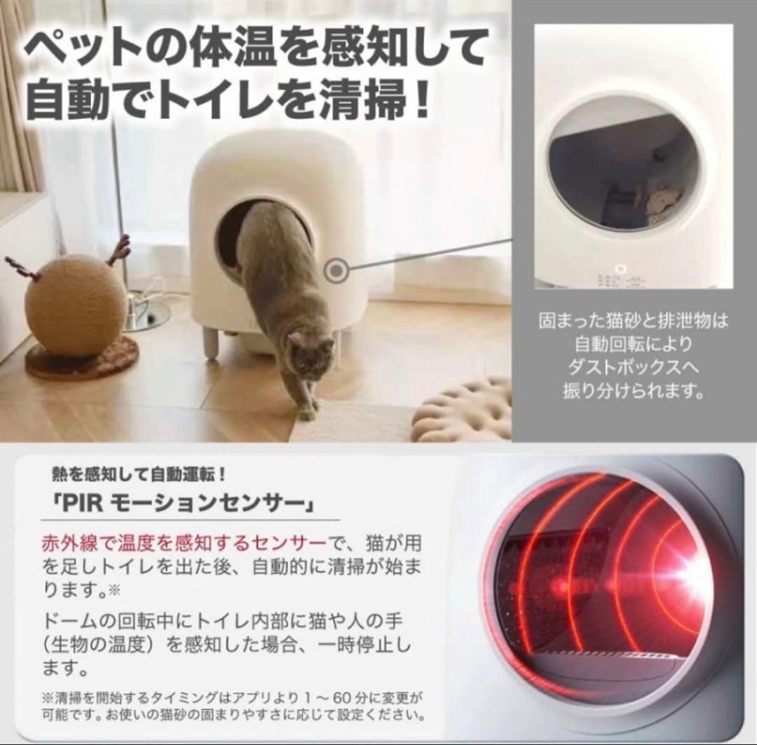 【送料無料】PETREE ペッツリー スマート クリーン 猫用自動トイレ