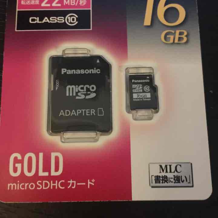 パナソニック☆microSDHCカード16ＧＢ