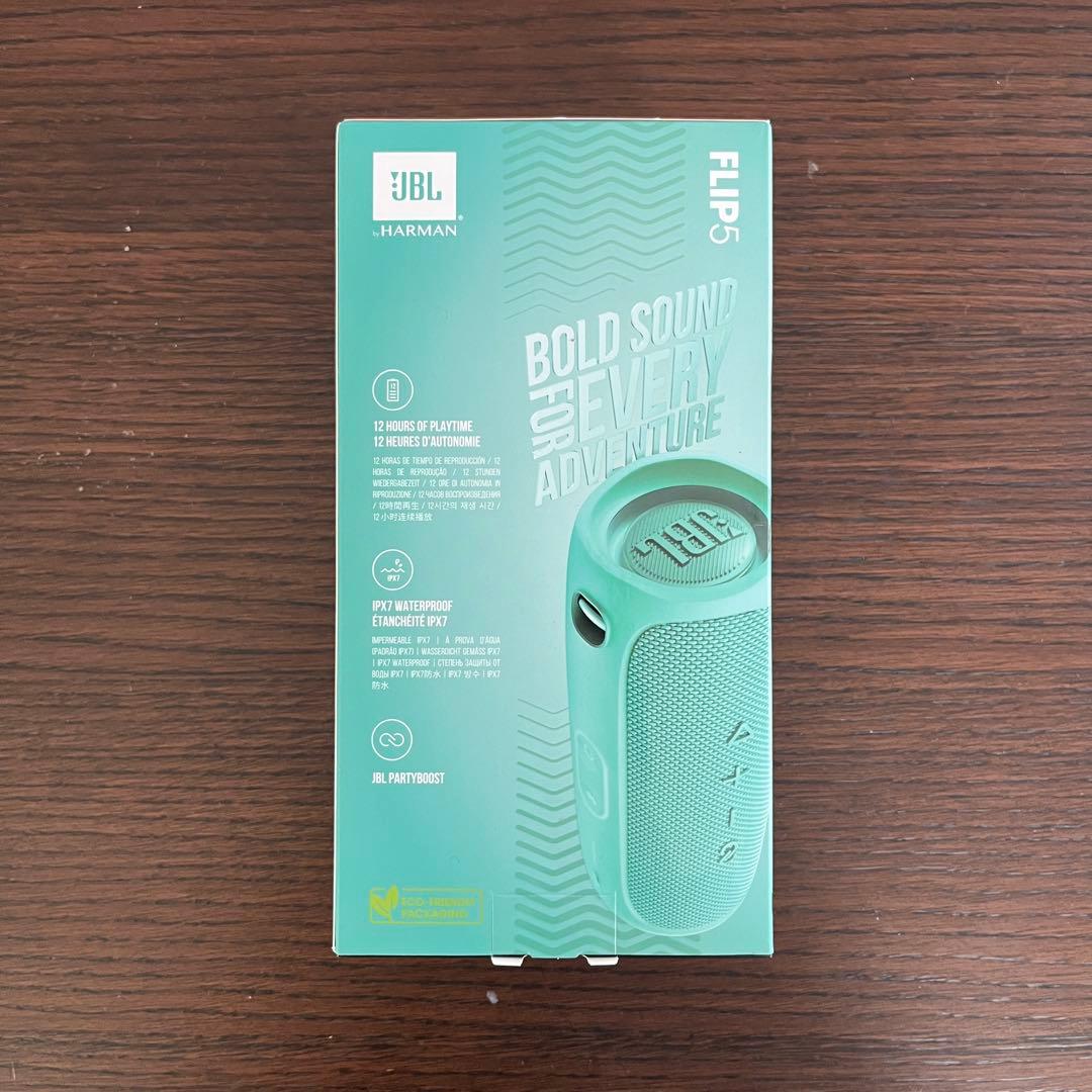 【新品・未開封】JBL FLIP5 スピーカー グリーン(カラー：ティール)