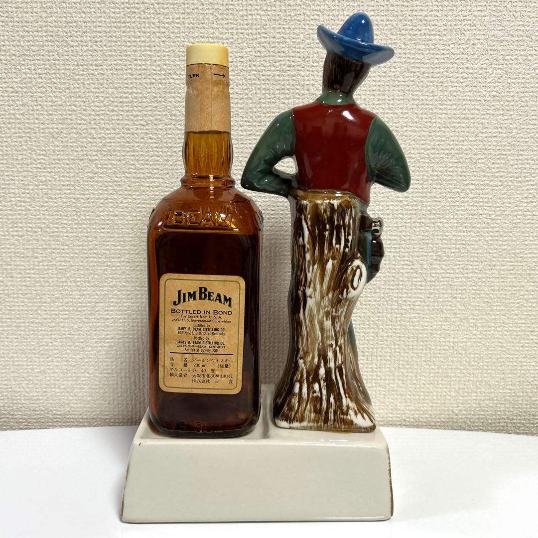 ジムビーム ヴィンテージ 陶器製 ディスプレイボトル台+空瓶