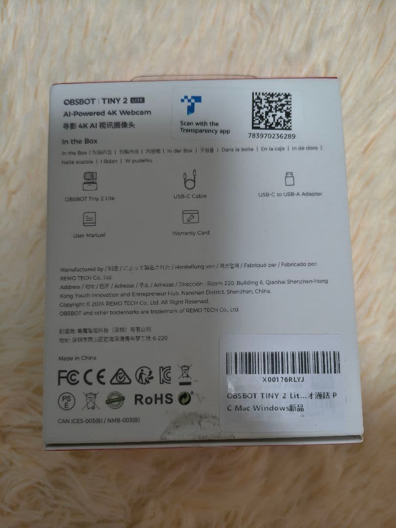 OBSOT tiny 2 lite 4K webカメラ