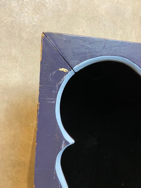 インポート　Antique 飾り枠　ショーイングBOX ディスプレイ木箱