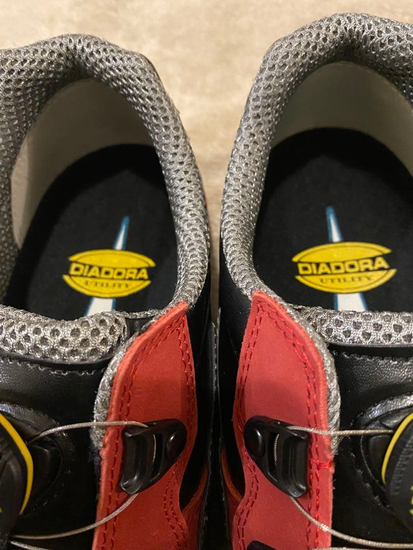 DIADORA BOA 安全靴 レッド 黒 27.5 SAFETY SHOES