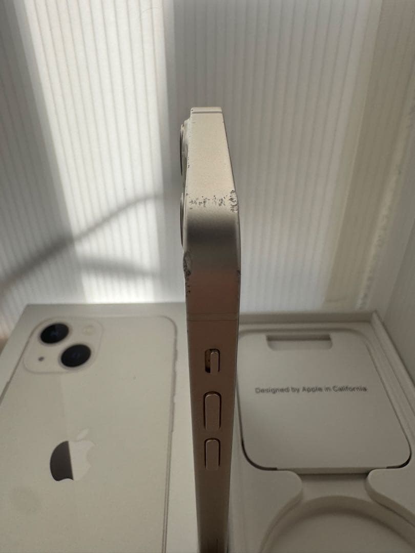 iPhone 13 mini 128GB スターライト BT100%、純正液晶