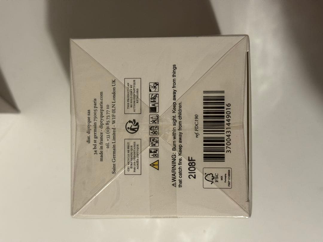 ディプティック 190g 香り付きキャンドル 未使用
