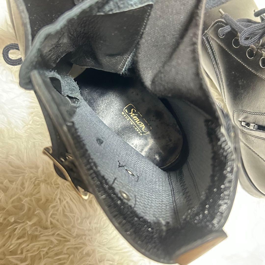 Simonシモン安全靴 スチールトゥ 25cmサイドジップ
