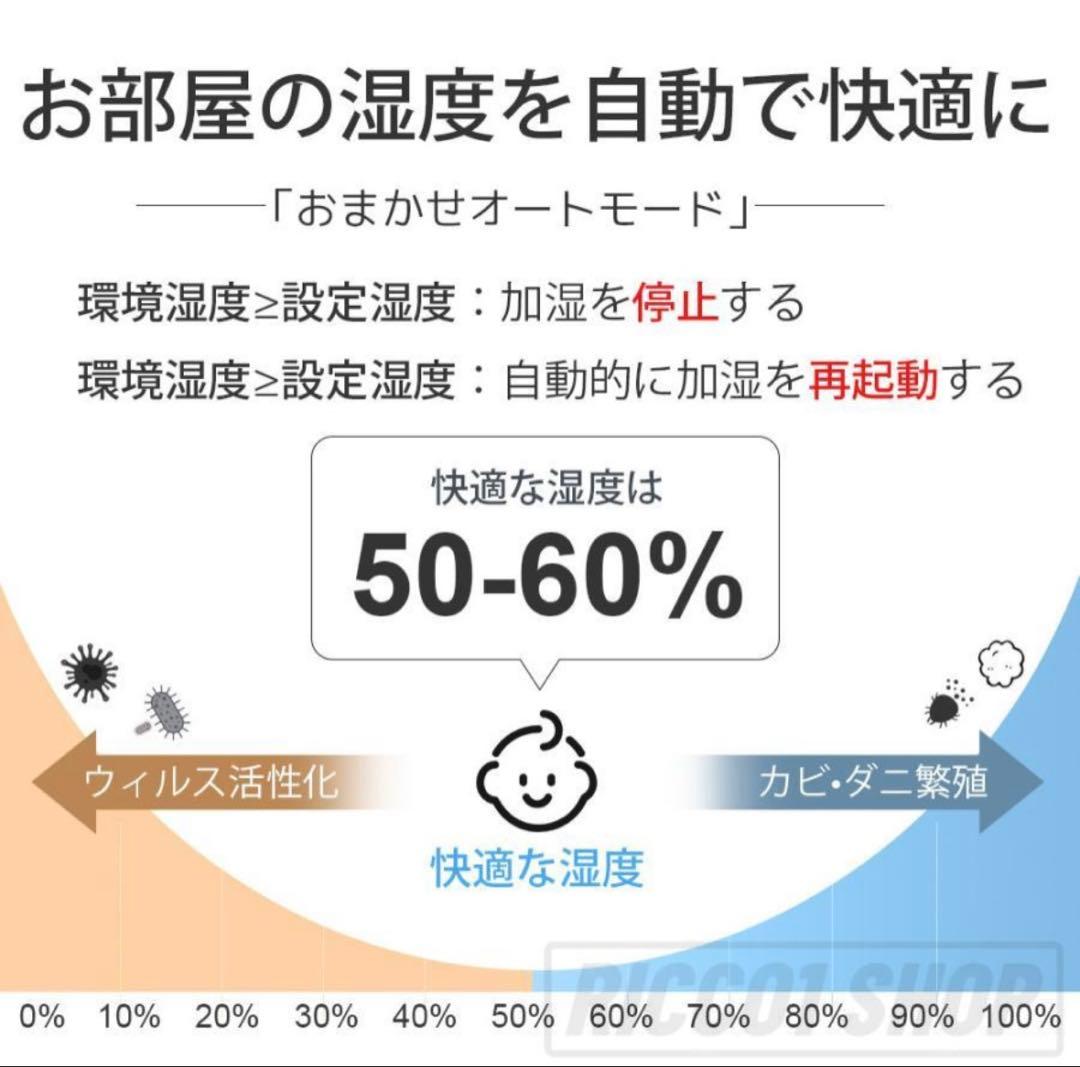 加湿器 ハイブリッド加湿器 マイナスイオン　除菌 ヒーター　高温除菌 タイマー