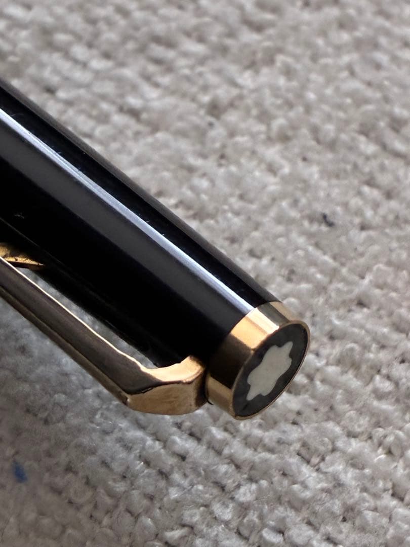 ◾️美品◾️MONT BLANC モンブラン◾️ハンマートリガー式ボールペン◾️黒／金