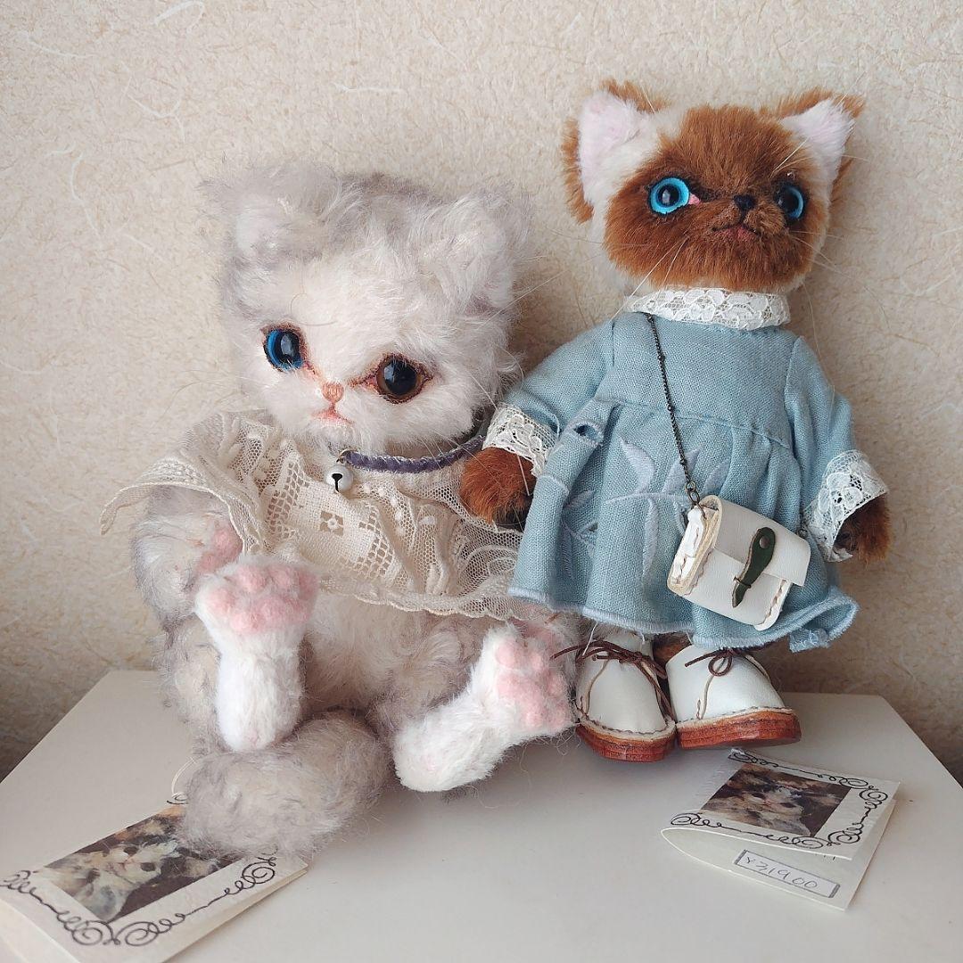 ム*ン様 アーティストベア★作家さんハンドメイド★猫★2点セット