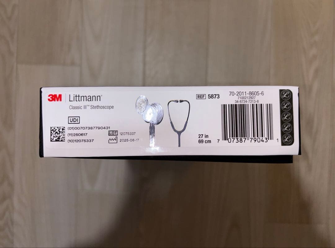 新品 Littmann Classic III 聴診器 27インチ グレー
