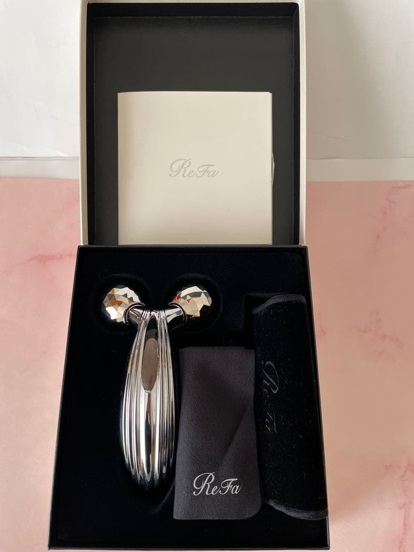 美品 ReFa CARAT RAY RF-PC2019B 美顔ローラー シルバー