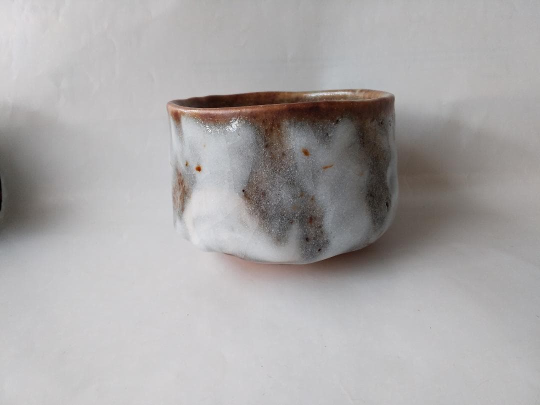 美濃焼 志野焼 鼠志野 茶碗 竹林窯 小林武春 作 共箱 共布 抹茶碗 新品