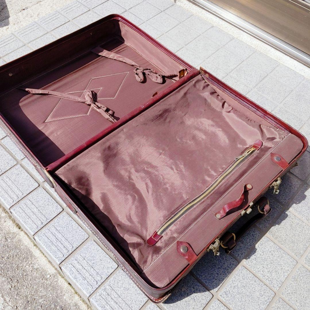 トランク ビンテージ 革 レザー　トランクケース レトロ スーツケース