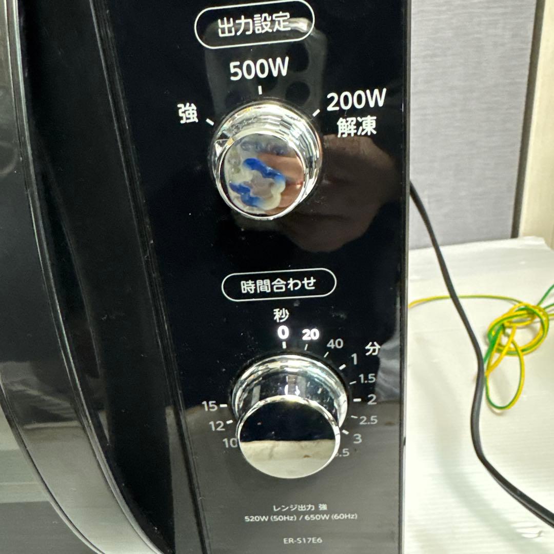 TOSHIBA ER-S17E6 2021年製 電子レンジ 黒　動作確認済み