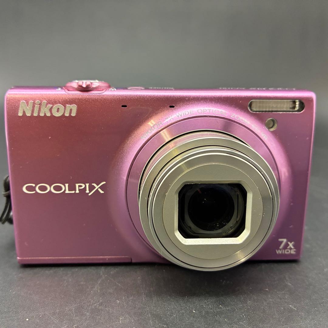 【動作OK】Nikon COOLPIX S6100 グロスピンク　デジカメ