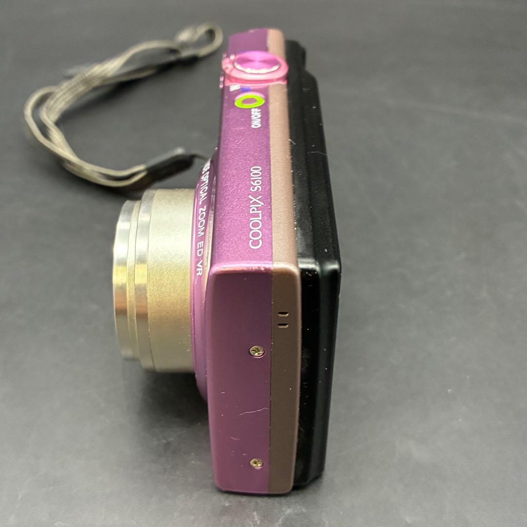 【動作OK】Nikon COOLPIX S6100 グロスピンク　デジカメ