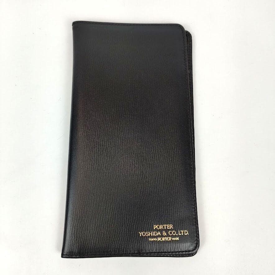 未使用級 PORTER ポーター パスポートケース レザー ブラック 黒 レア