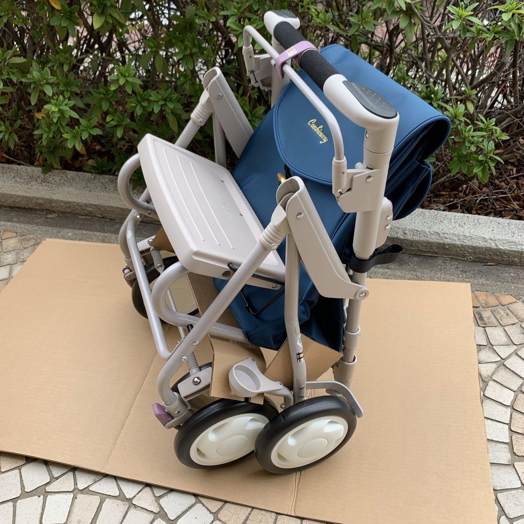新品未使用品　Combi　コンビキャリーネオ　シルバーカー　座れる　歩行補助