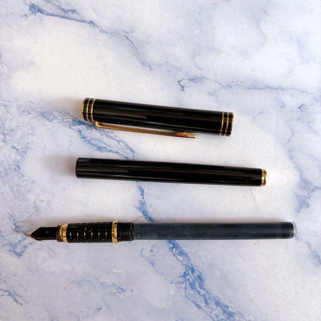 WATERMAN IDEAL 万年筆　ペン先18K 750 刻印あり　ブラック