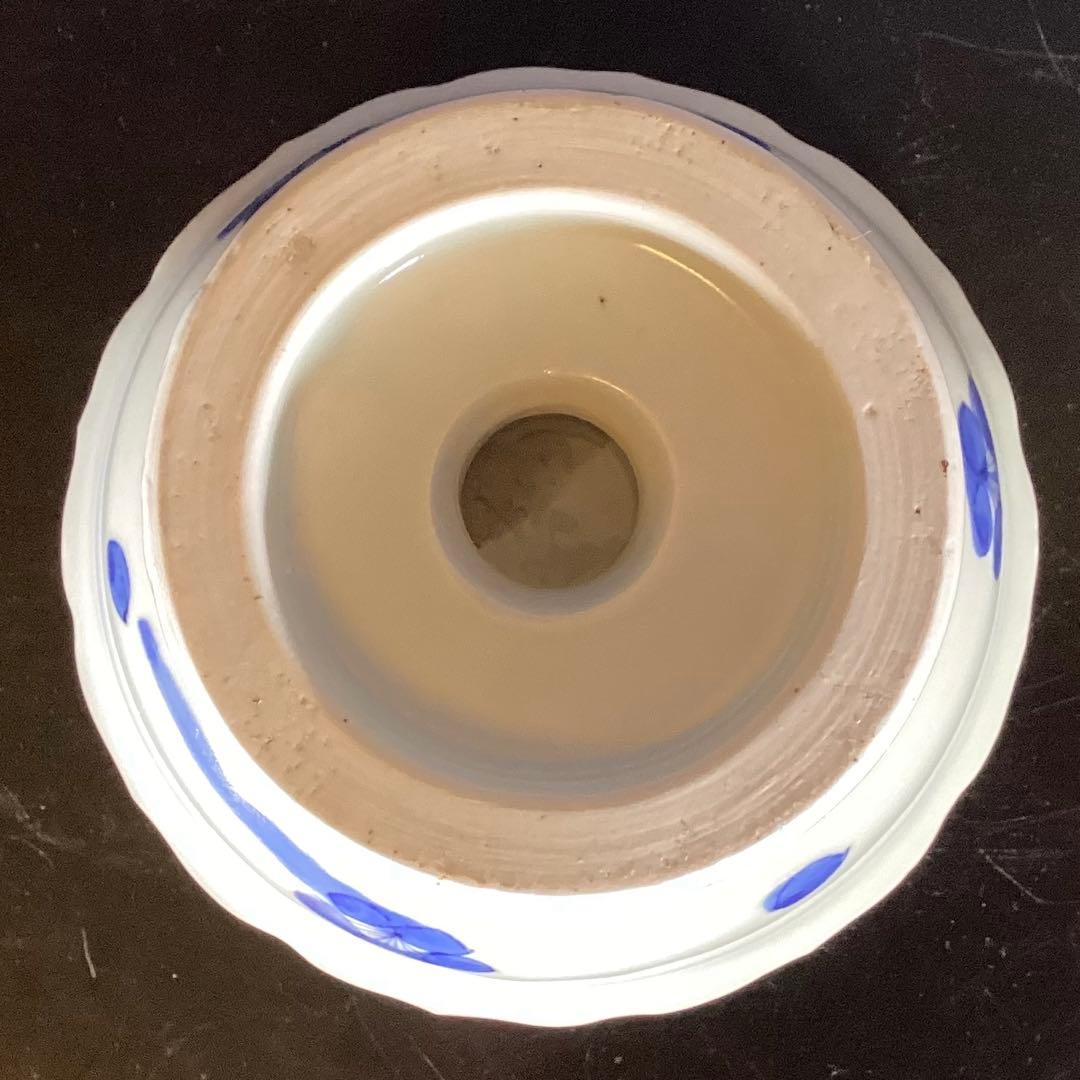 古伊万里染付　丸紋づくし盃洗