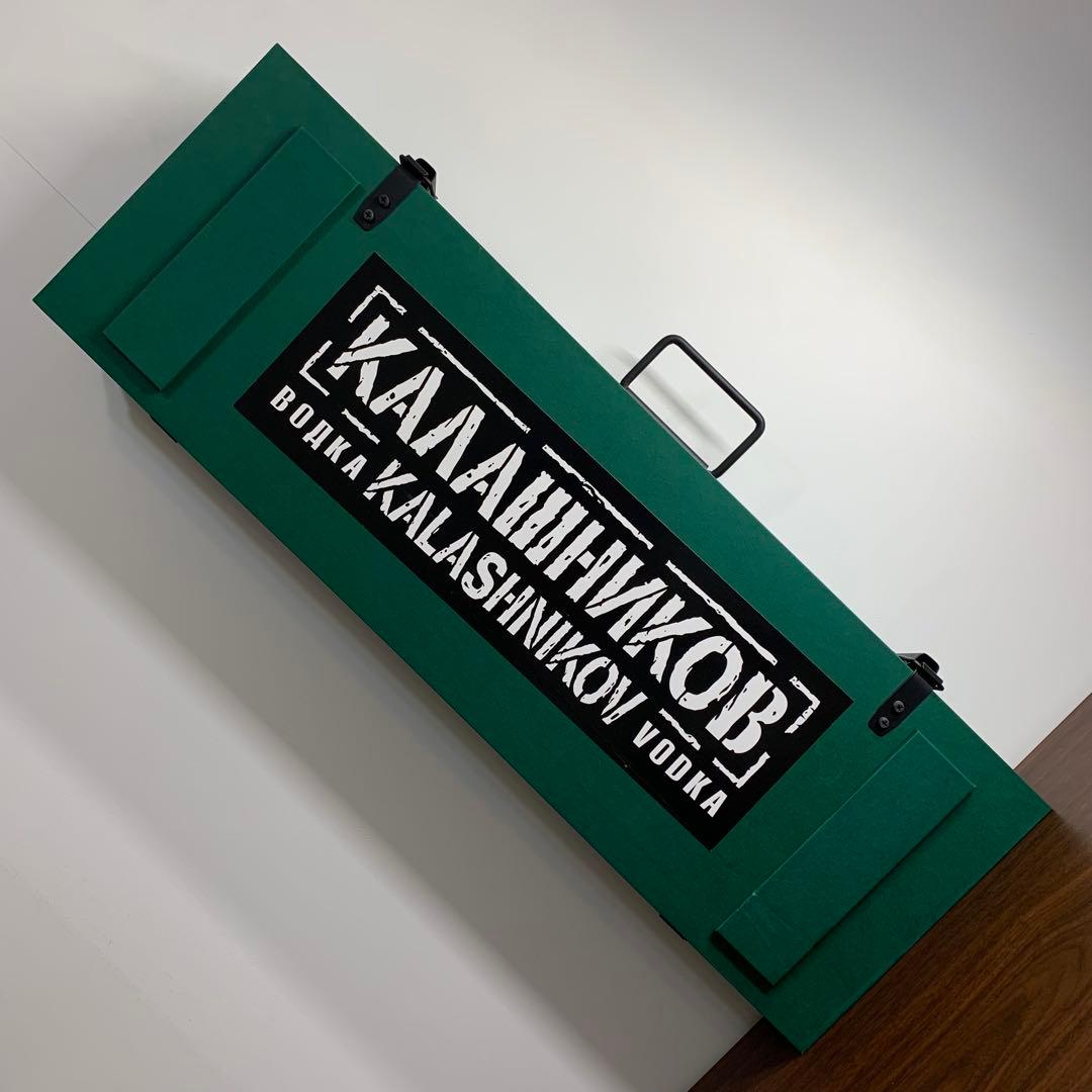 ⚜️超レア⚜️カラシニコフ⚜️ライフル⚜️ウォッカ⚜️空ボトル⚜️空瓶⚜️箱⚜️ラドガ⚜️ロシア⚜️