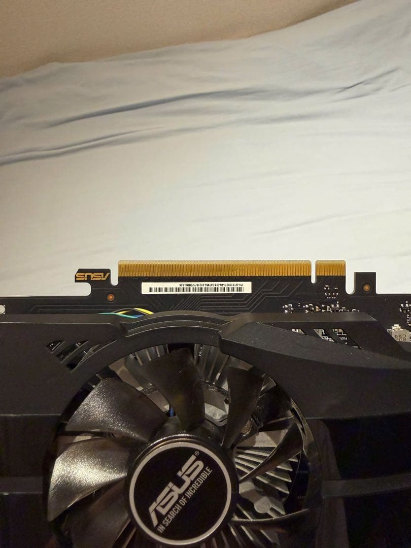 ASUS GTX 1050ti グラフィックボード シングルファン