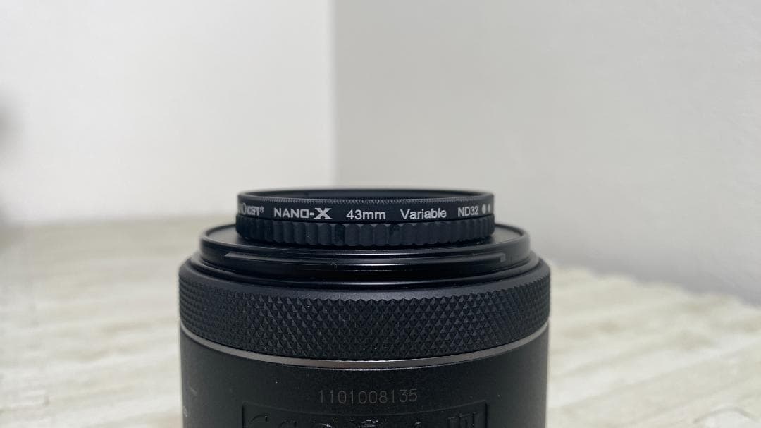 Canon RF 50mm F1.8 STM （可変NDフィルター付き）