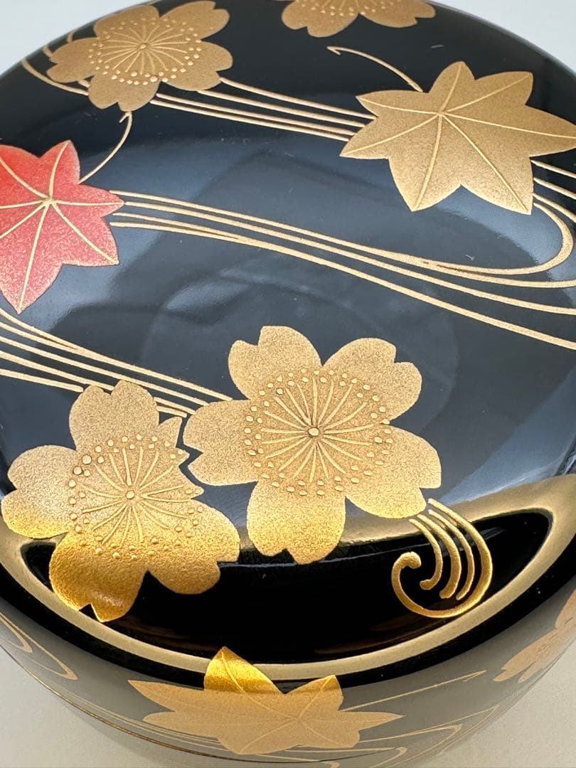 茶道具　棗　若島孝雄　春秋蒔絵