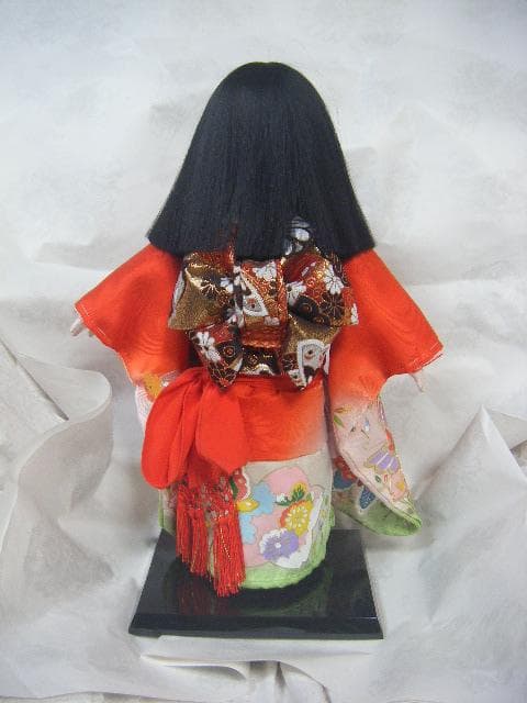 市松人形 元賀章介作 正絹京友禅 女の子 38cm・画像で判断下さい