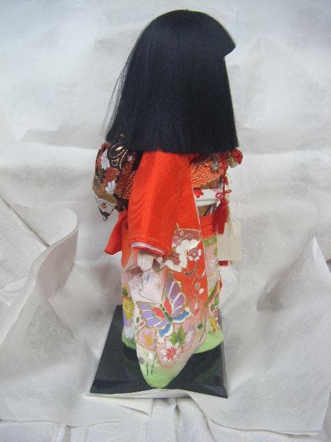 市松人形 元賀章介作 正絹京友禅 女の子 38cm・画像で判断下さい