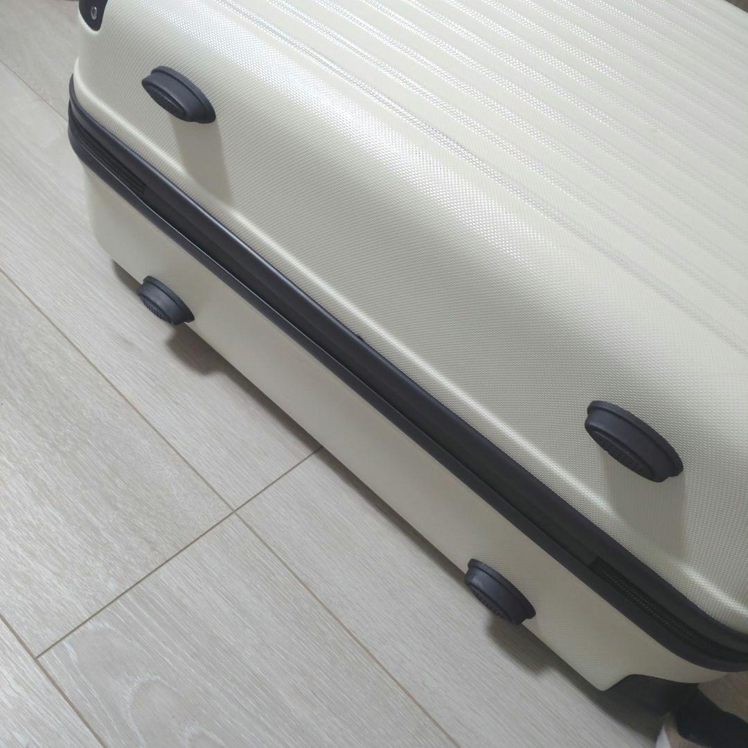 マルチカラーキャリーケース 【Ｍ】アイボリーダークブラウン 旅行 キャリーカート