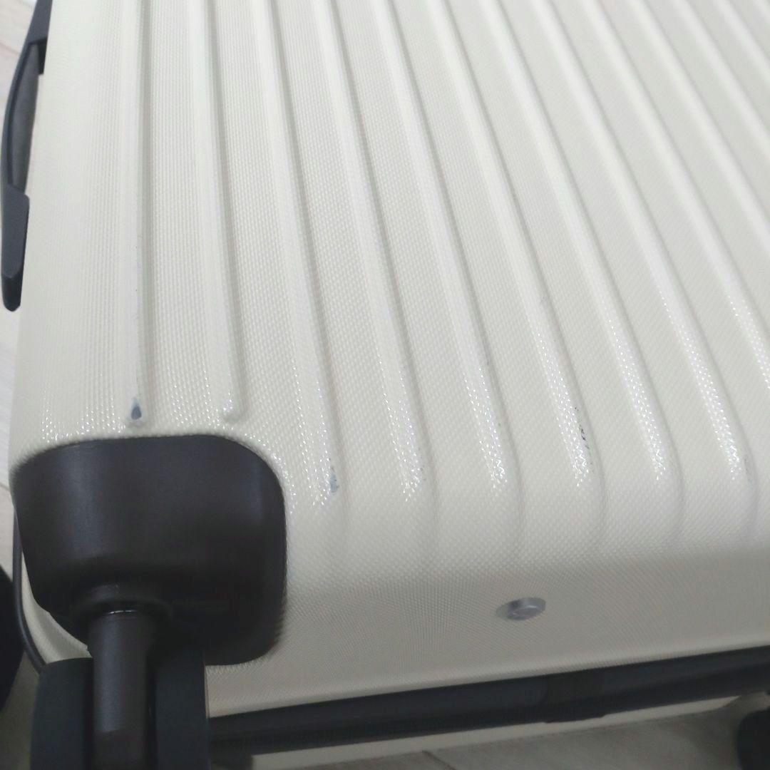 マルチカラーキャリーケース 【Ｍ】アイボリーダークブラウン 旅行 キャリーカート