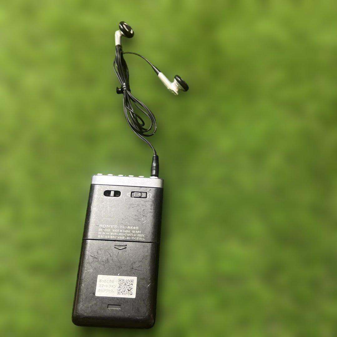 SONY SRF-T355 FM/AMラジオ イヤフォン付き中古