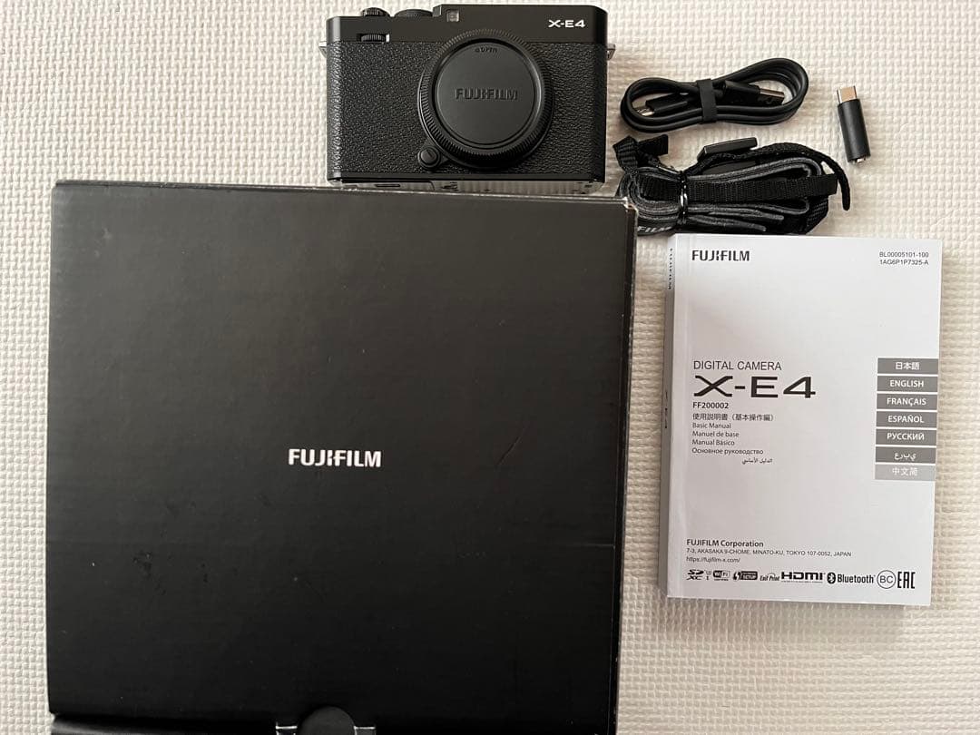 Fujifilm X-E4 ミラーレス一眼 ブラック