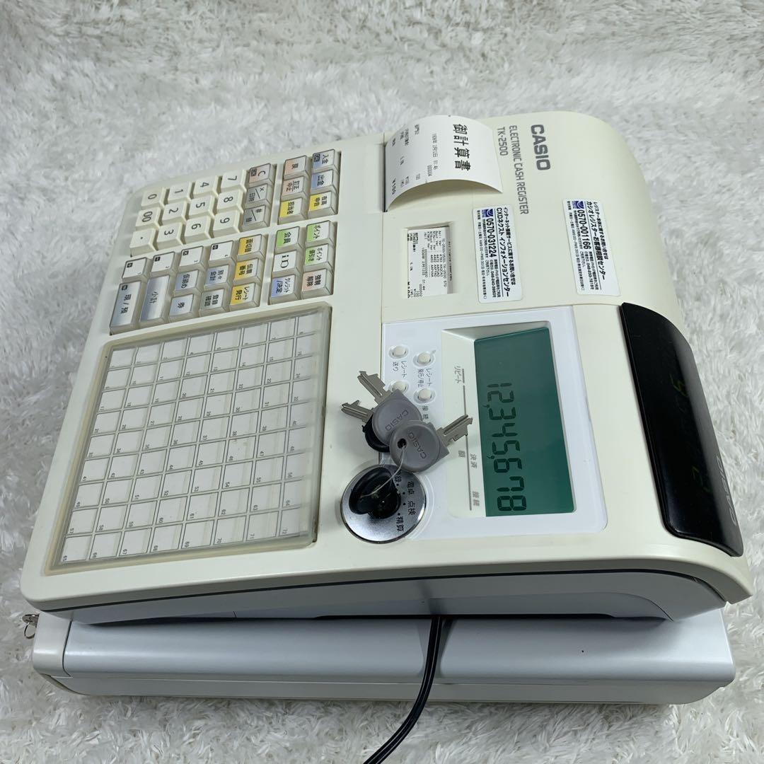 【美品】CASIO TK-2500 電子レジスター カシオ