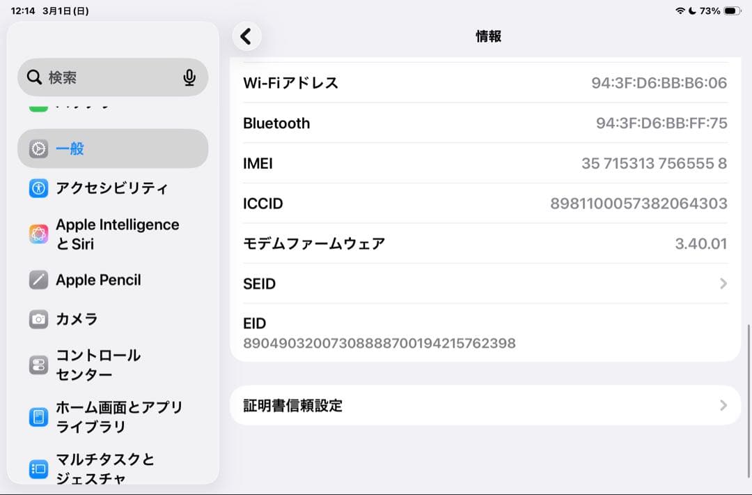 iPadmini7 Wi-Fi＋cellular 128GB （A17pro）