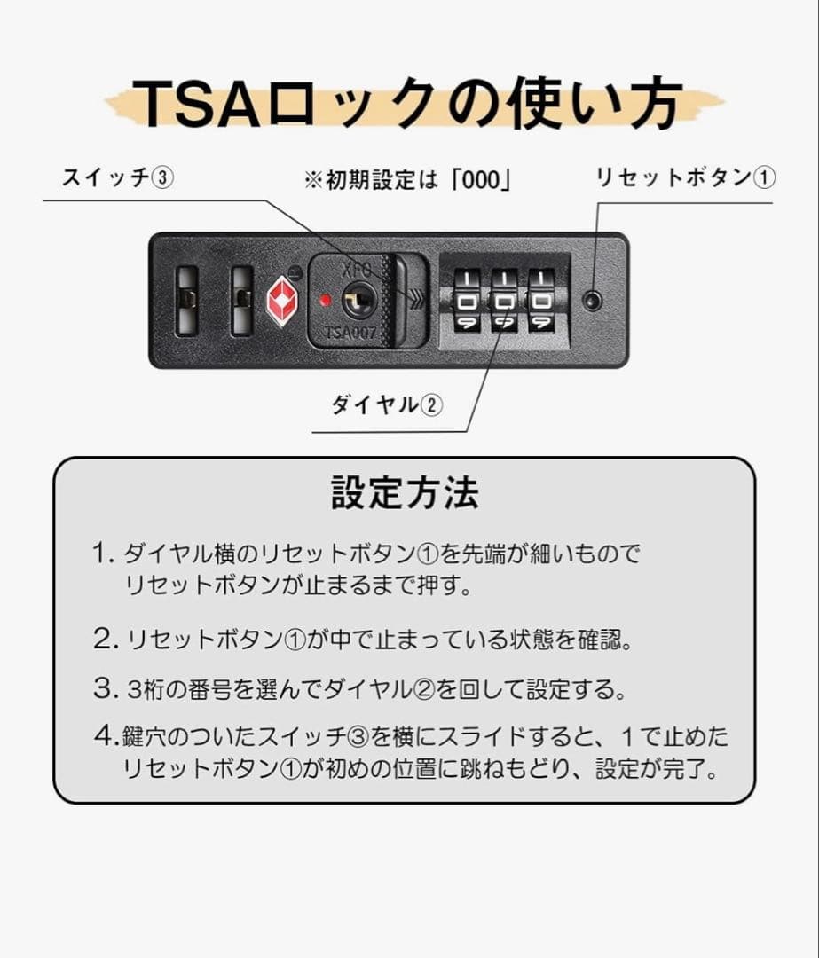 New Trip シルバー Mサイズキャリーケース