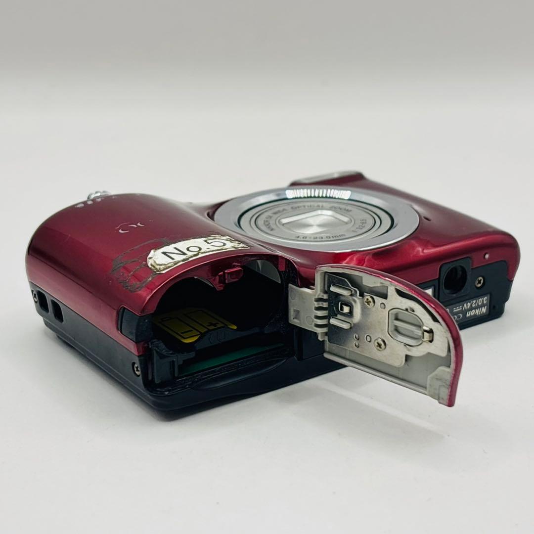 動作確認済 Nikon Coolpix A10 単3 デジタルカメラ レッド