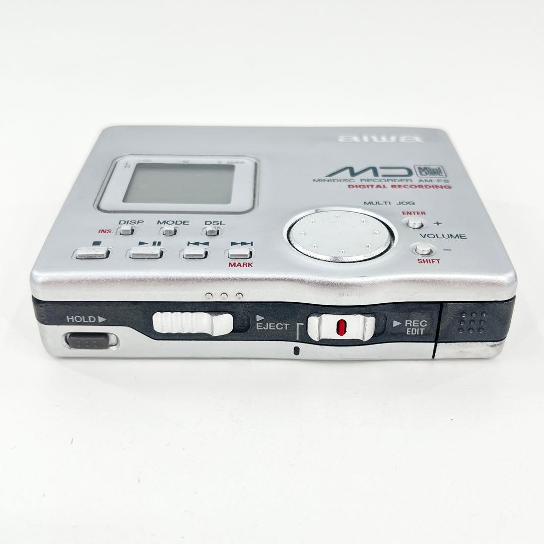 美品 AIWA アイワ MDウォークマン MDレコーダー AM-F5 通電のみ
