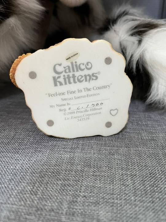 置物 enesco社　calico kittens 米国　猫　ヴィンテージ