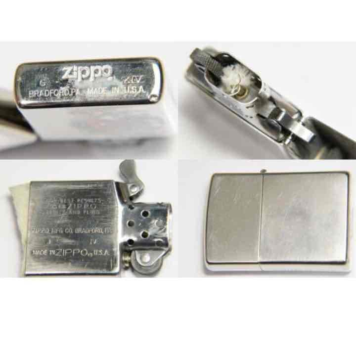 ZIPPO★アンティーク　金抜き　美女絵画★