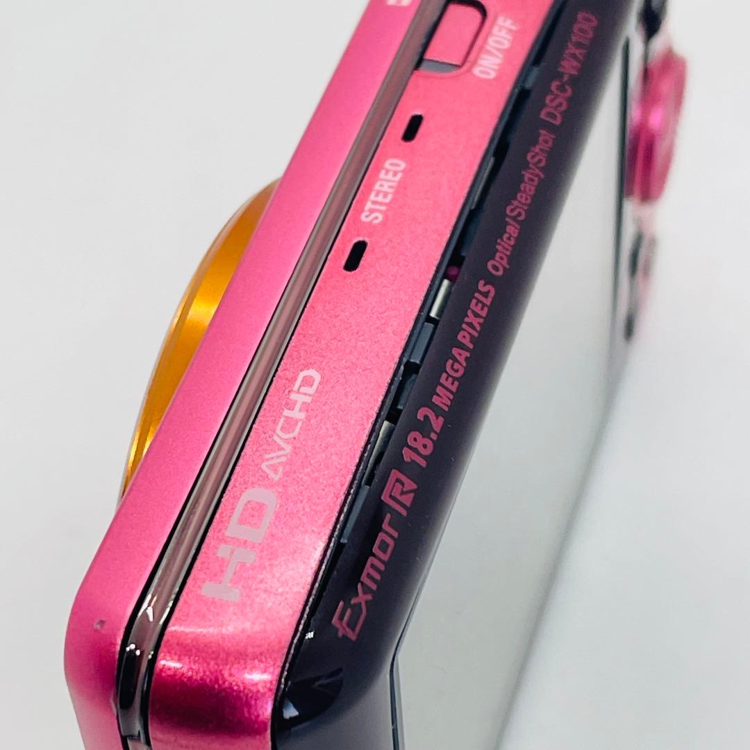 SONY コンパクトデジタルカメラ　DSC-WX100 ピンク