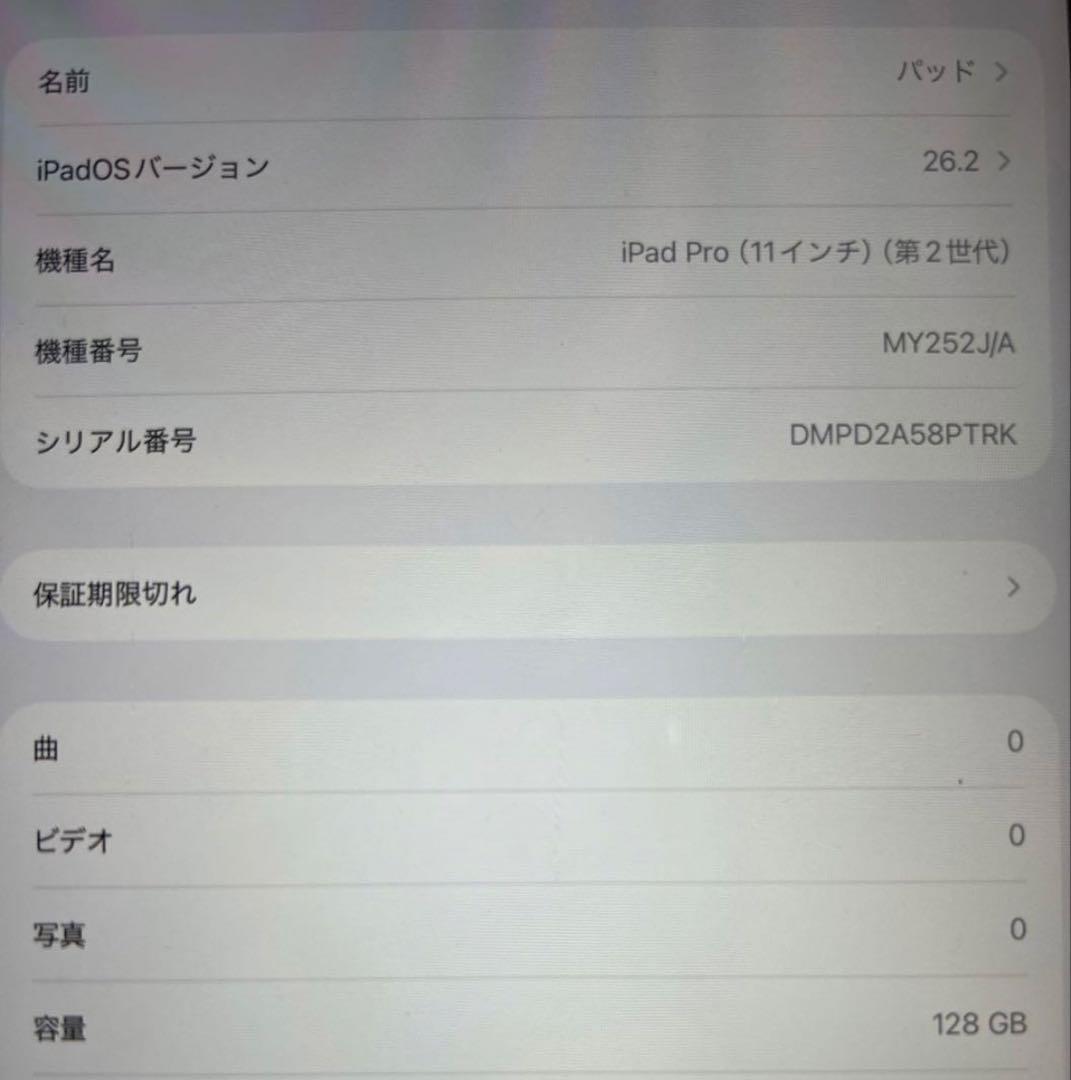 iPad Pro （第2世代 11インチ）Apple Pencil（第2世代）