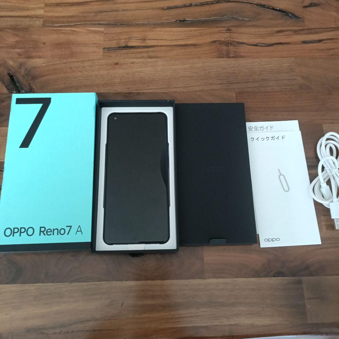 【動作確認良好】OPPO Reno7A　スターリーブラック　esim対応　スマホ