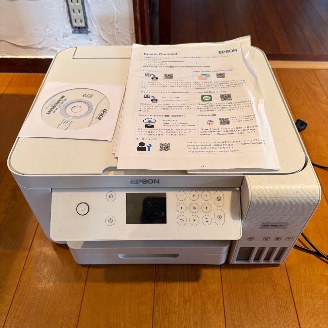 ジャンク品　EPSON インクジェットプリンター 本体 EW-M634T