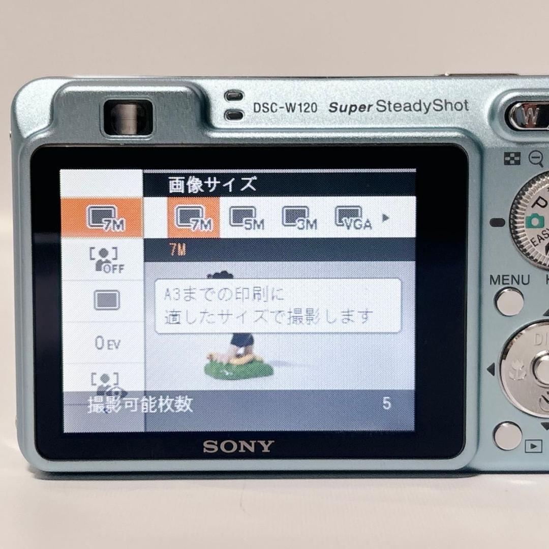 SONY Cyber-shot サイバーショット DSC-W120 ブルー