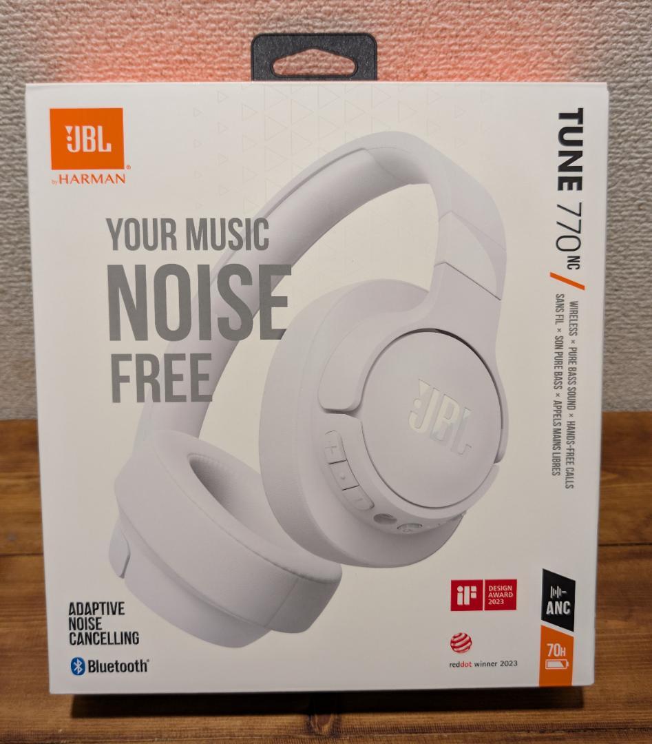 JBL TUNE 770 NC ワイヤレスヘッドホン ホワイト