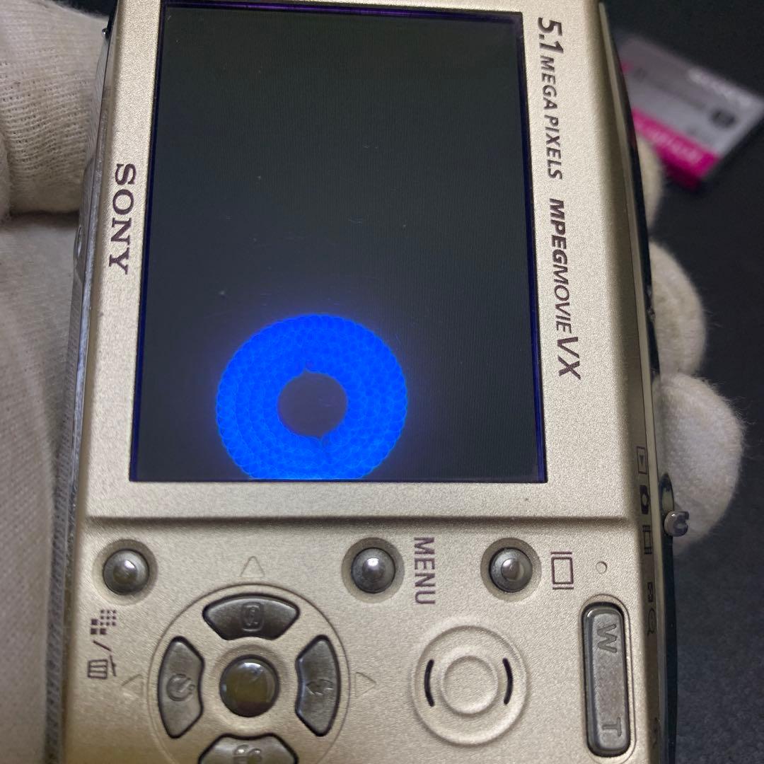 美品　SONYソニー Cyber-shot DSC-T5 ゴールド　動作確認済